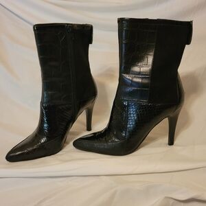 NINE WEST BLACK HEEL BOOTS